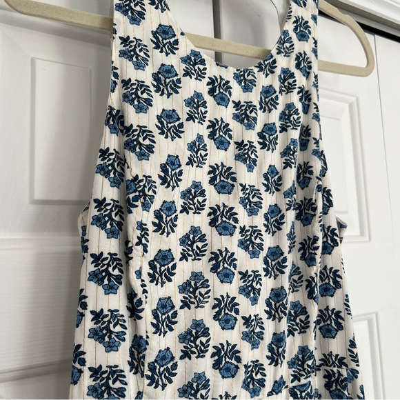 Lulus Flirty Fave Ivory Floral Print Tie-Back Midi Dress - Picture 12 of 13